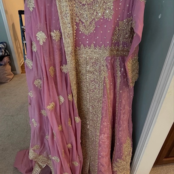 NWT Haseens Official Noor Begum Maxi with Potli Pakistani Formal - Picture 2 of 2